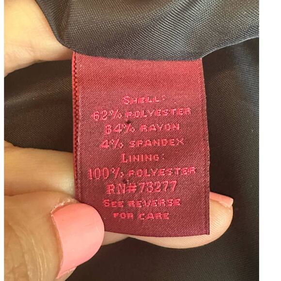 212 Collection navy blue 2 button blazer size 4 - Picture 5 of 10